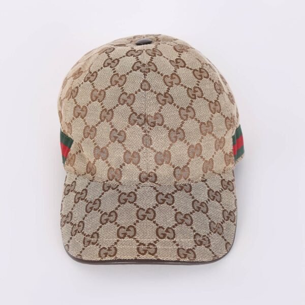 GG Canvas Web Baseball Cap Beige M - Afbeelding 2