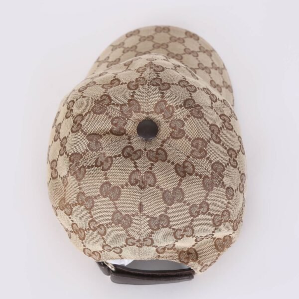GG Canvas Web Baseball Cap Beige M - Afbeelding 3