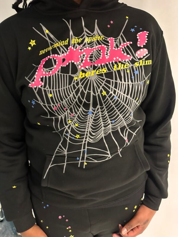 SP5DER P*NK Hoodie Black - Image 3