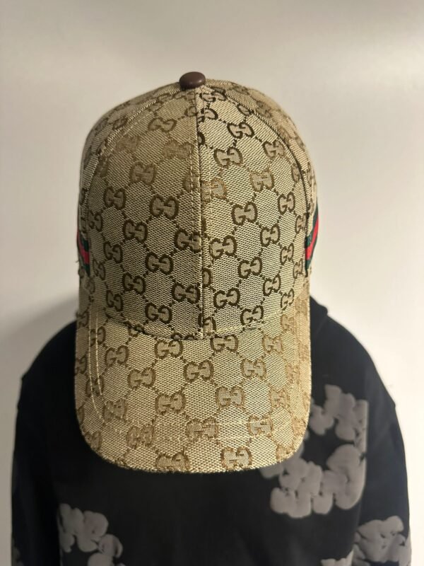 GG Canvas Web Baseball Cap Beige M - Afbeelding 6