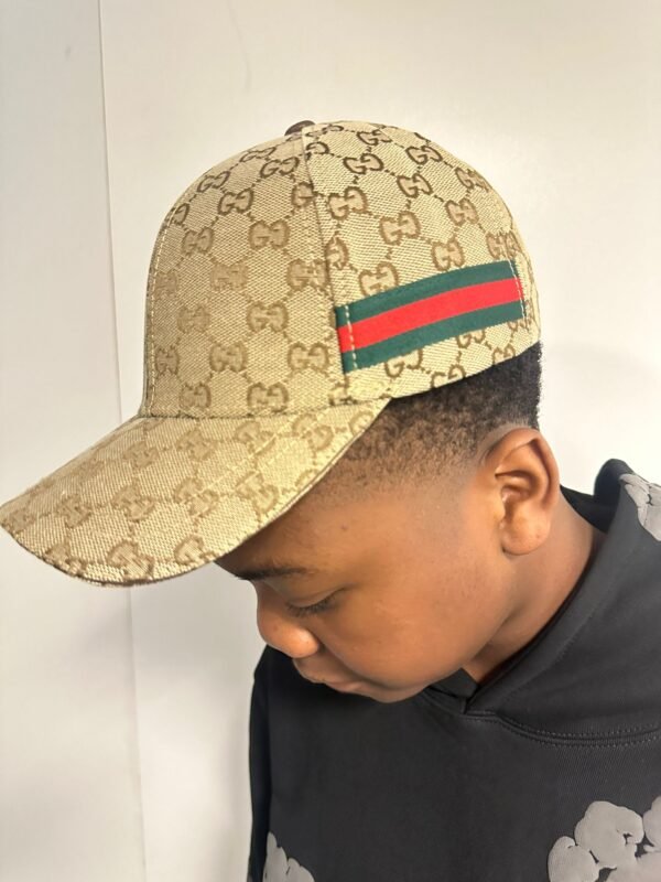 GG Canvas Web Baseball Cap Beige M - Afbeelding 7