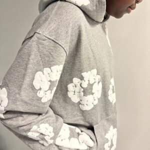 DT Hoodie Grey/White (XL) - Image 4