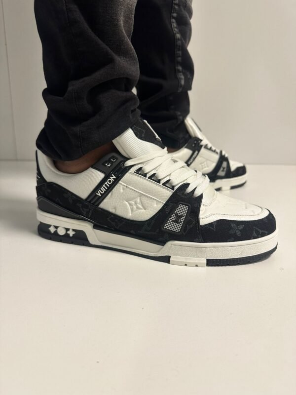 Louis Vuitton LV Trainer Black White - Image 7
