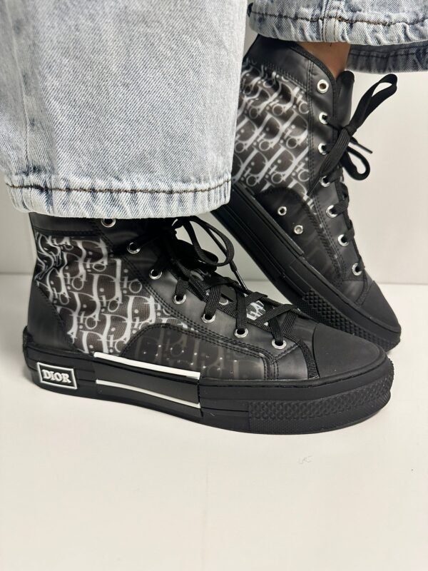 Dior B23 High Top Canvas Oblique Black - Afbeelding 5