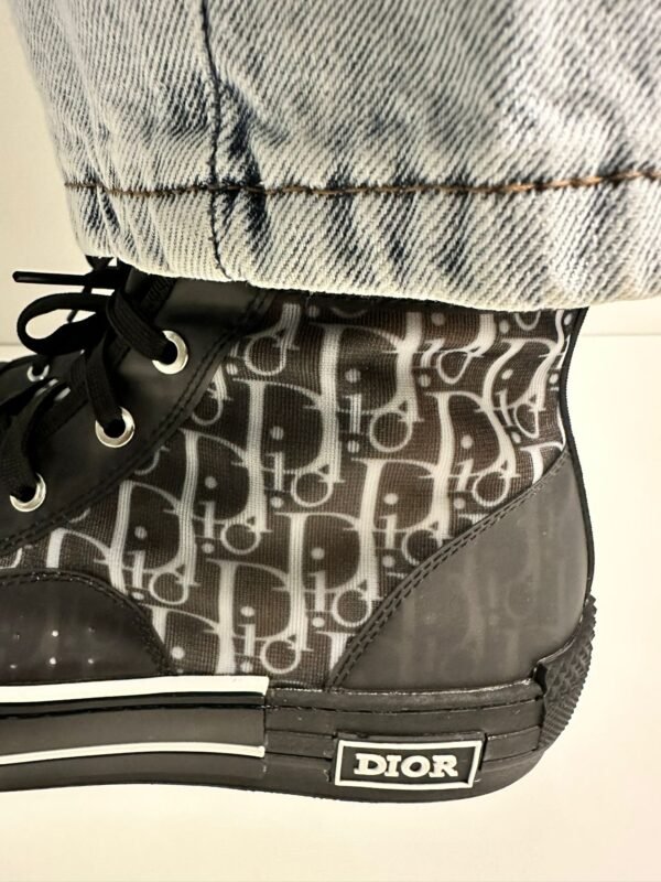 Dior B23 High Top Canvas Oblique Black - Afbeelding 9