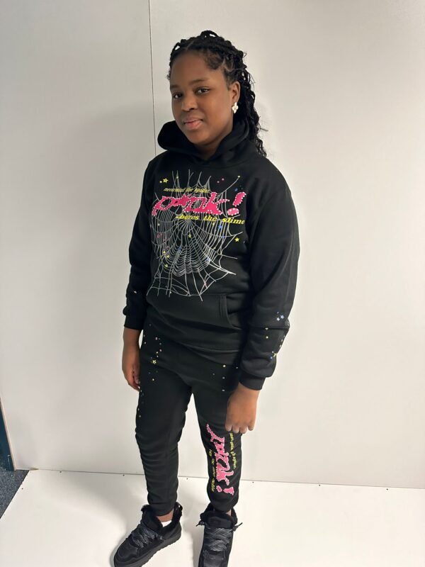 SP5DER P*NK Hoodie Black - Image 2