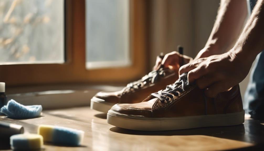 maintaining leather sneakers longevity