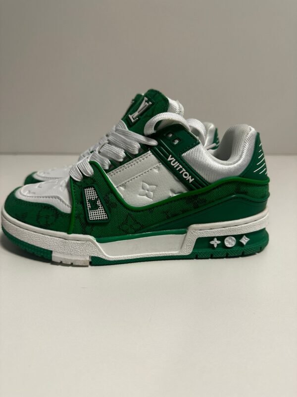 Louis Vuitton LV Trainer Green/White - Image 3