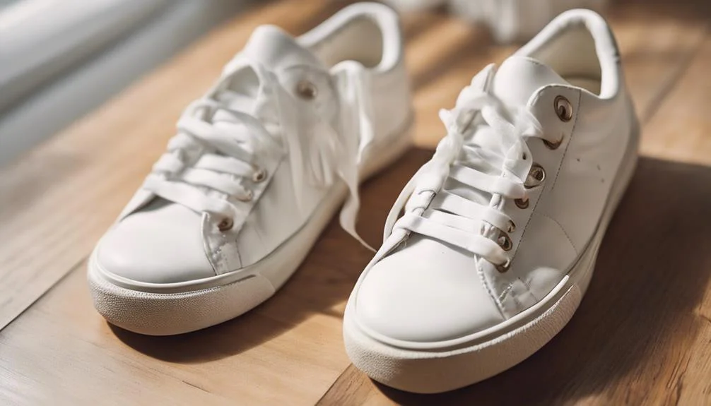 white sneakers