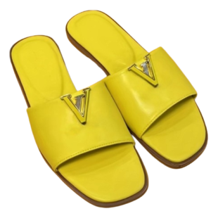 LV Slippers Geel