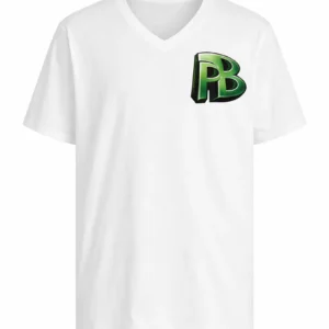 PB - MERCH WHITE GREEN SHIRT
