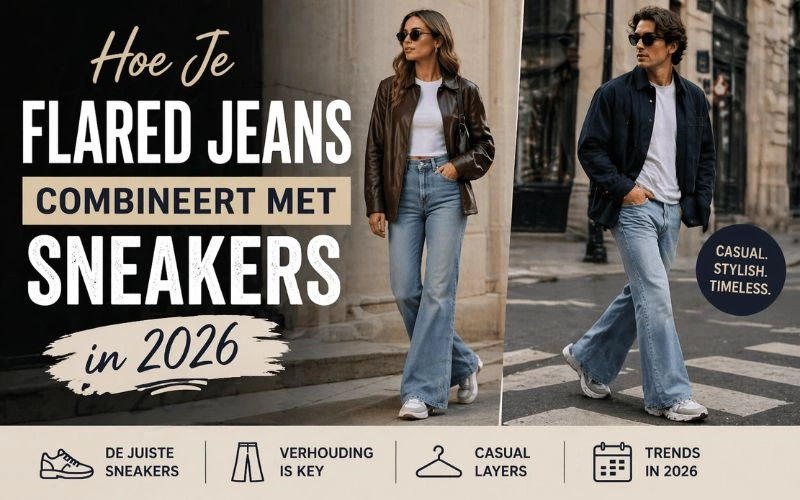 Hoe Je Flared Jeans Combineert met Sneakers