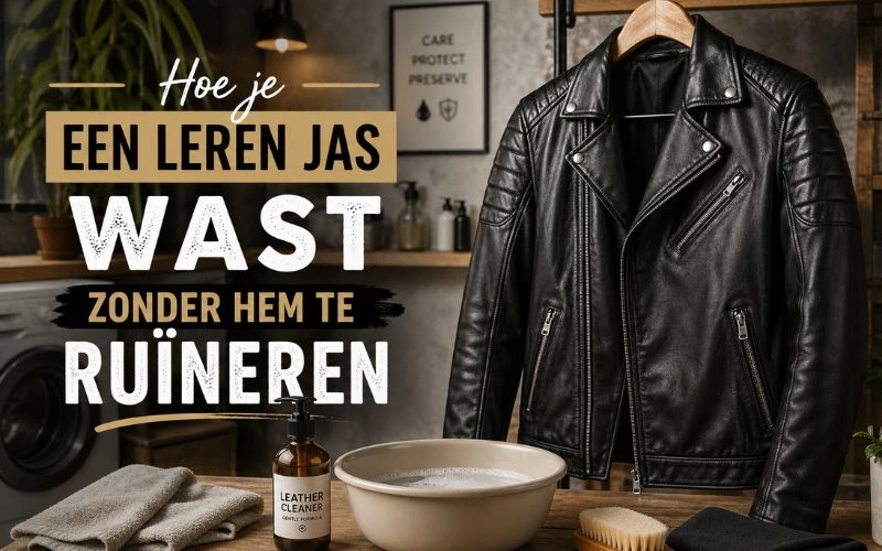 hoe je een leren jas wast