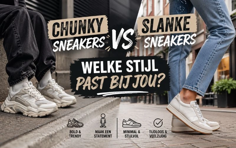 chunky sneakers vs slanke sneakers